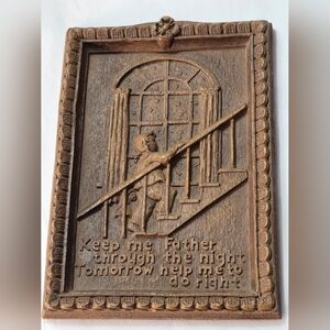 Vintage Christian Wood-Art Wall Plaque 'My Prayer' Made In USA Child's Prayer